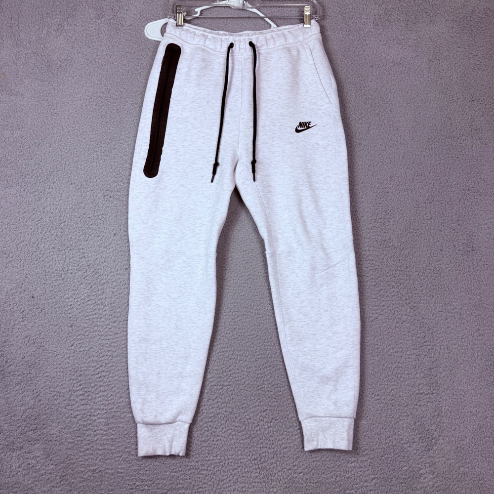 Nike Tech Fleece Joggers Mens Small Light Grey Heather CU4495-051 Sweatpants